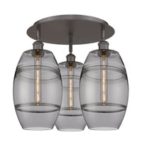 Ballston Semi-Flush Mount Satin Nickel