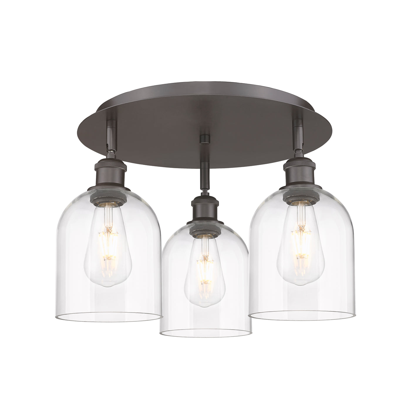 Ballston Semi-Flush Mount Satin Nickel