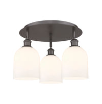 Ballston Semi-Flush Mount Satin Nickel