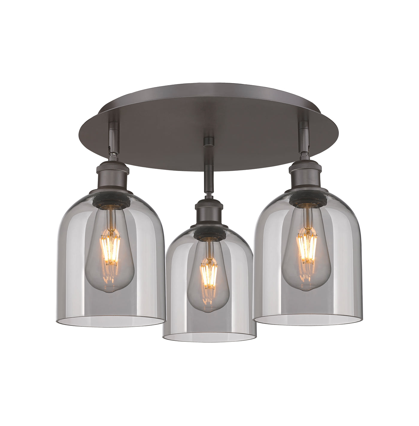 Ballston Semi-Flush Mount Satin Nickel