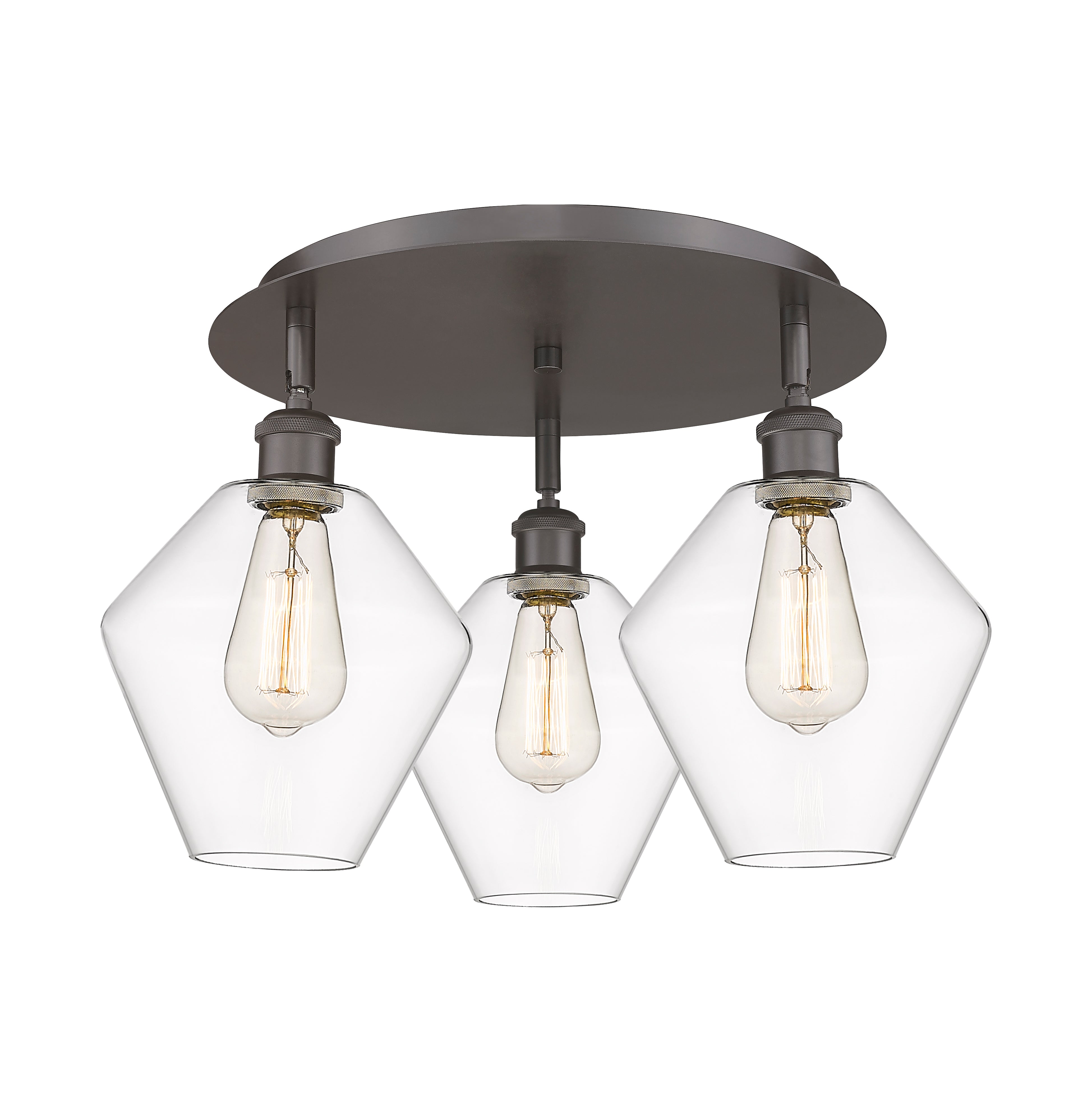 Ballston Semi-Flush Mount Satin Nickel Finish