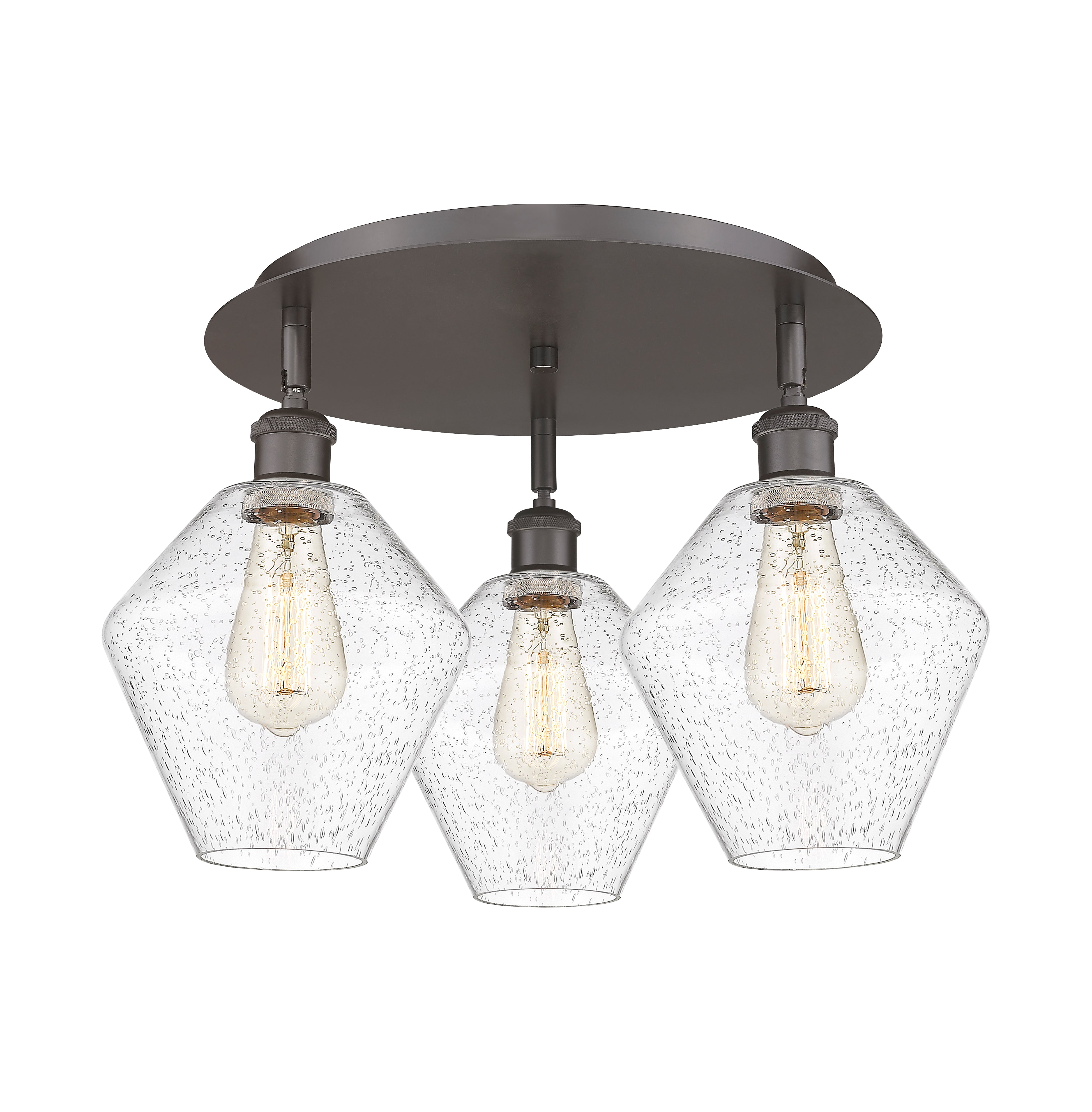 Ballston Semi-Flush Mount Satin Nickel Finish