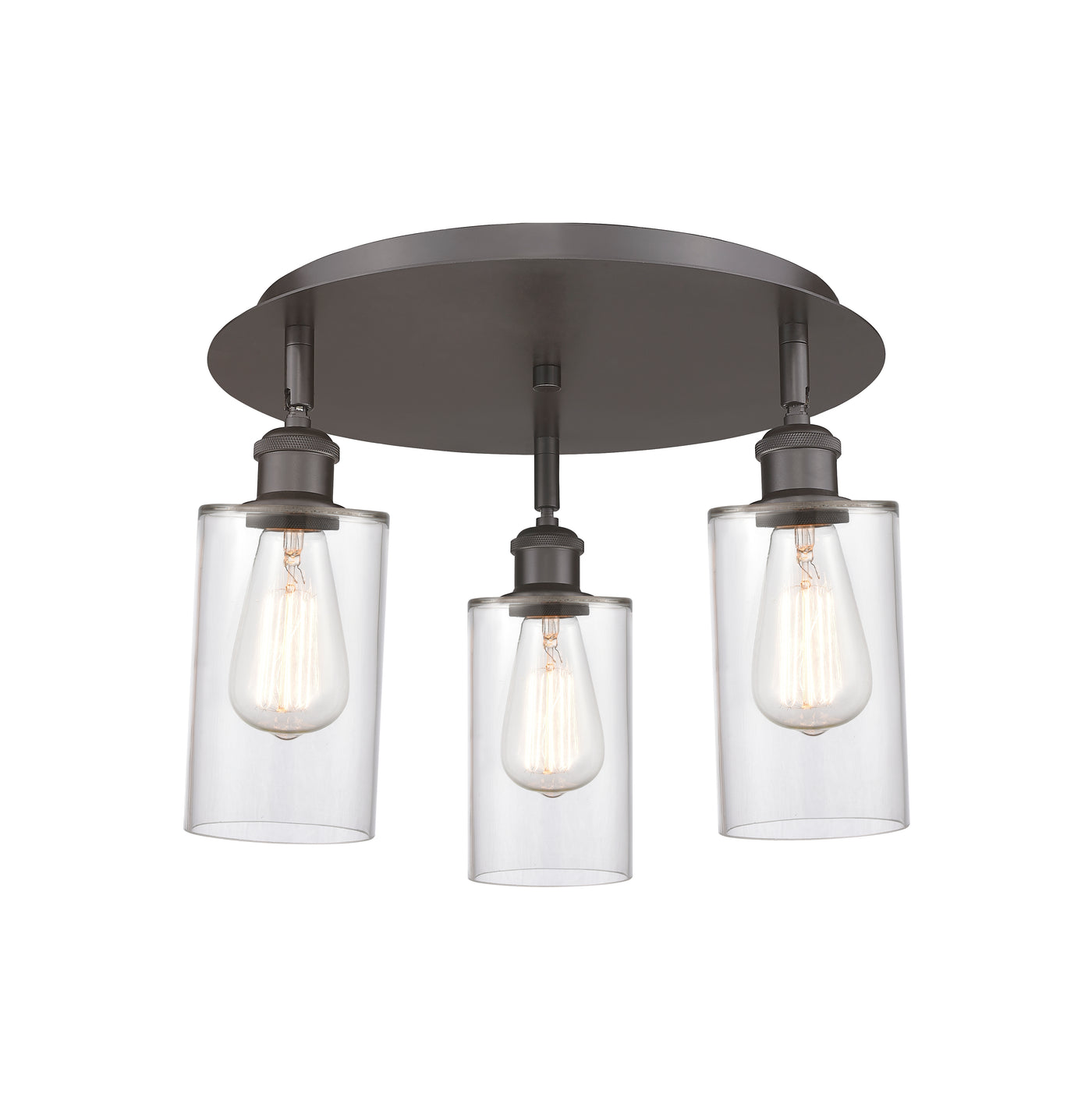 Ballston Semi-Flush Satin Nickel Brass