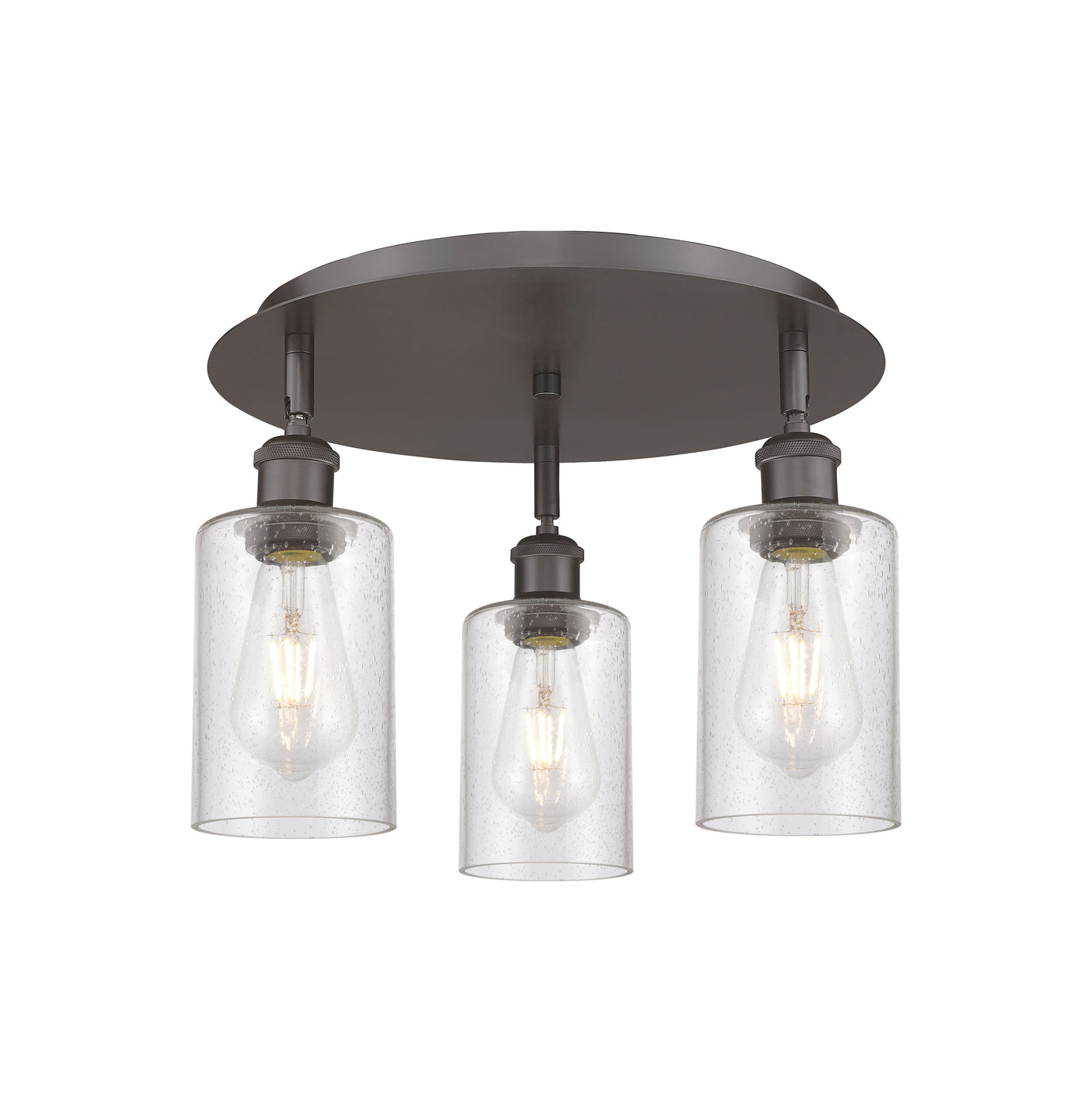 Ballston Semi-Flush Satin Nickel Brass