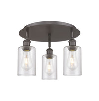 Ballston Semi-Flush Satin Nickel Brass