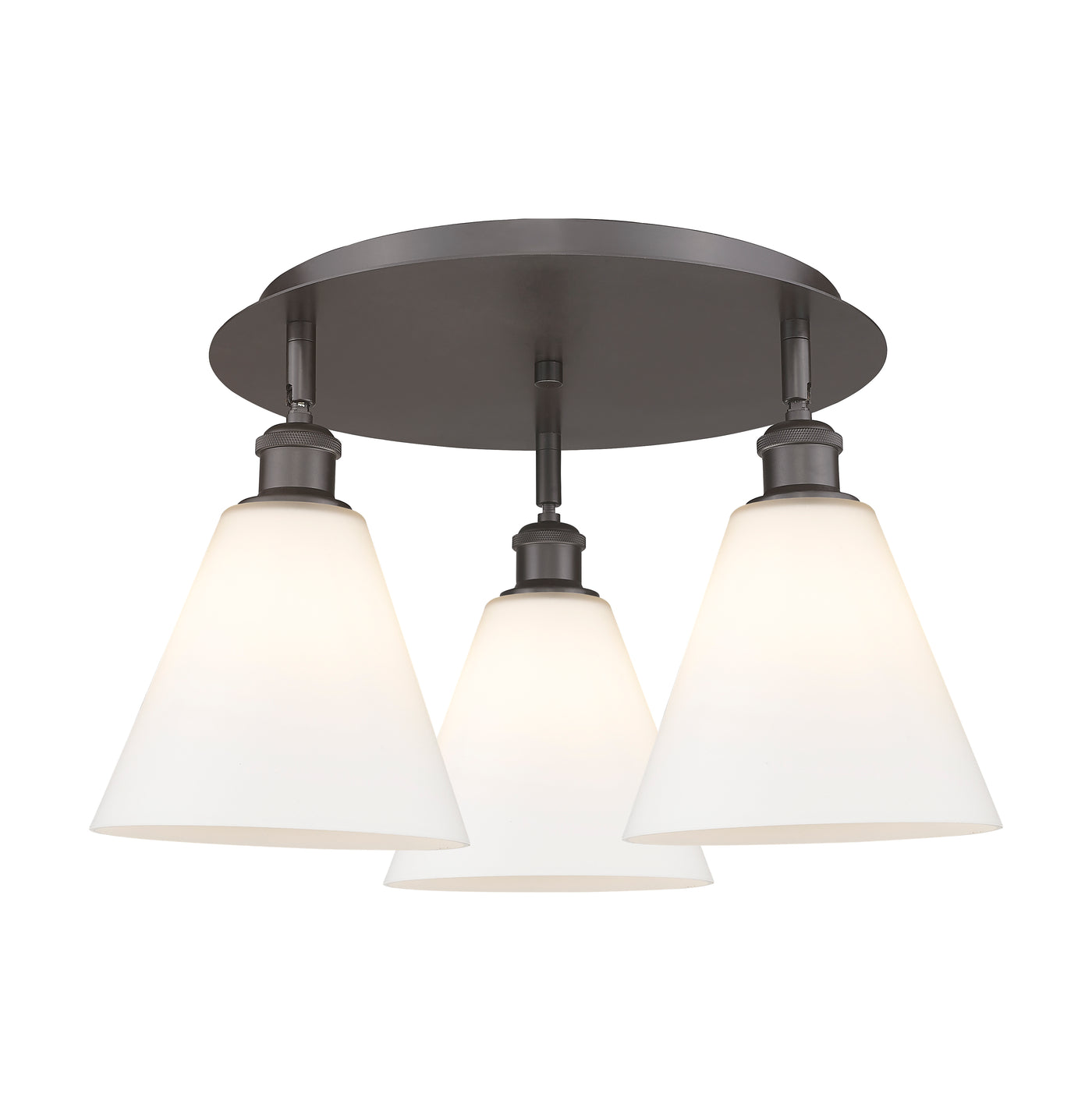 Ballston Semi-Flush Mount Satin Nickel Finish