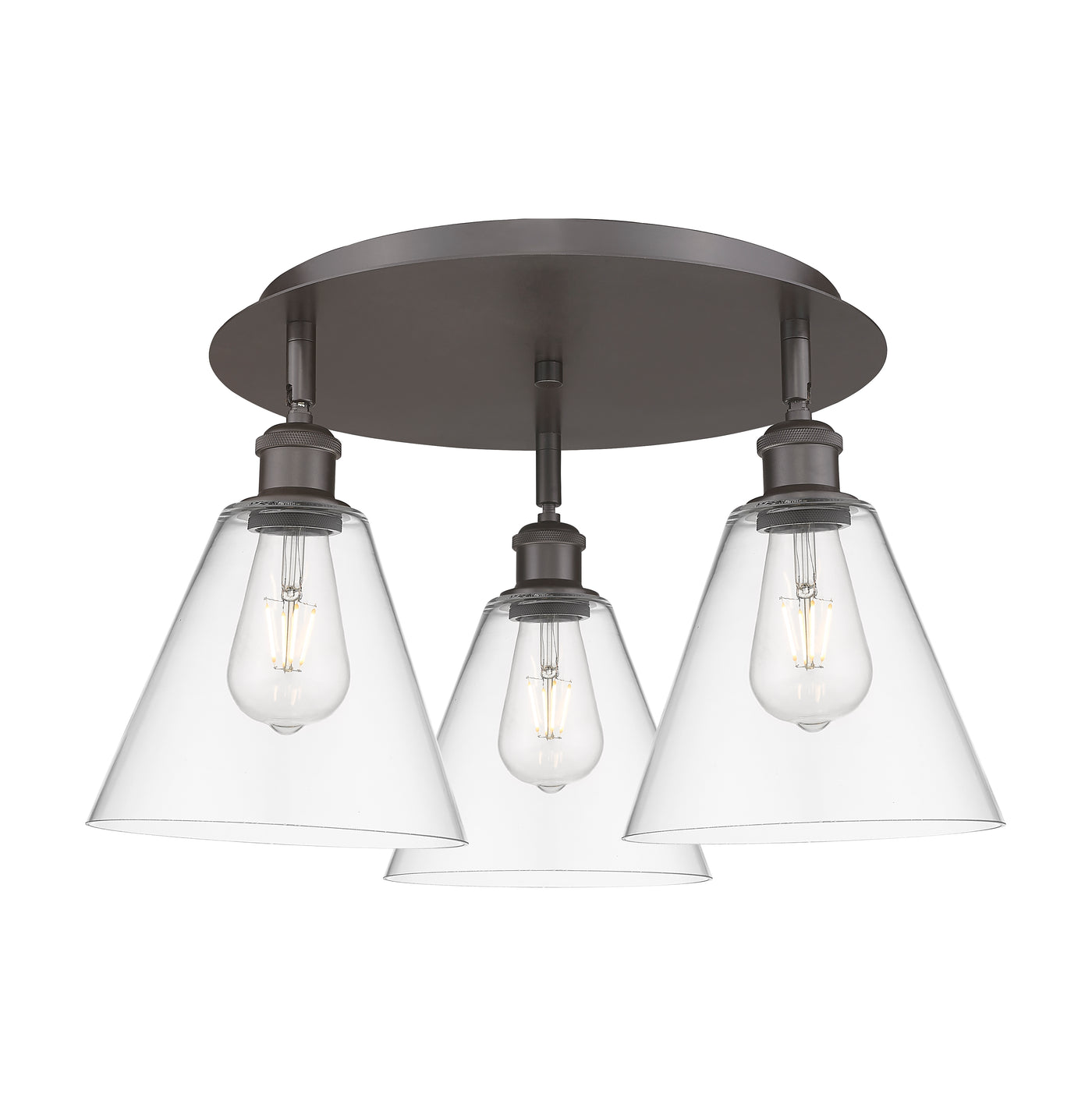 Ballston Semi-Flush Mount Satin Nickel Finish