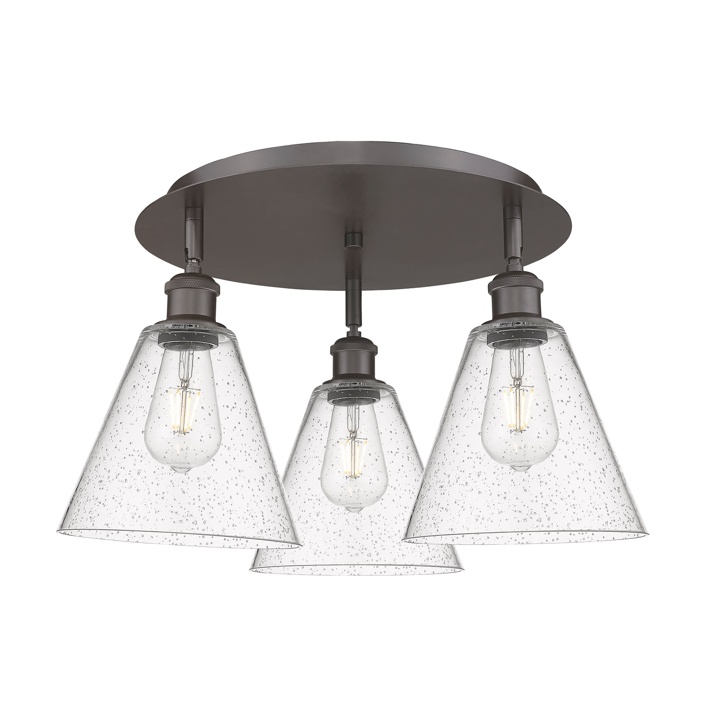 Ballston Semi-Flush Mount Satin Nickel Finish
