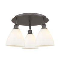 Ballston Semi-Flush Mount Satin Nickel