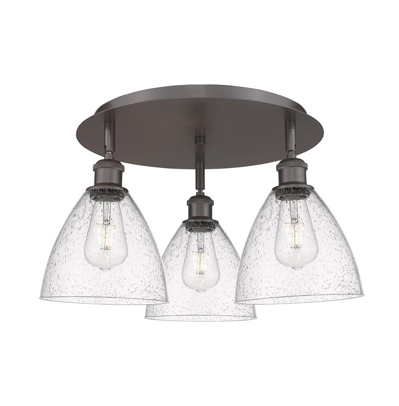 Ballston Semi-Flush Mount Satin Nickel