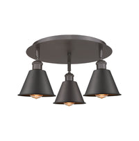 Ballston Semi-Flush Mount Satin Nickel