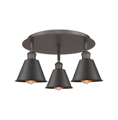 Ballston Semi-Flush Mount Satin Nickel