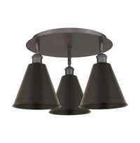 Ballston Semi-Flush Mount Satin Nickel