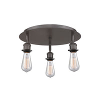 Ballston Semi-Flush Mount Satin Nickel