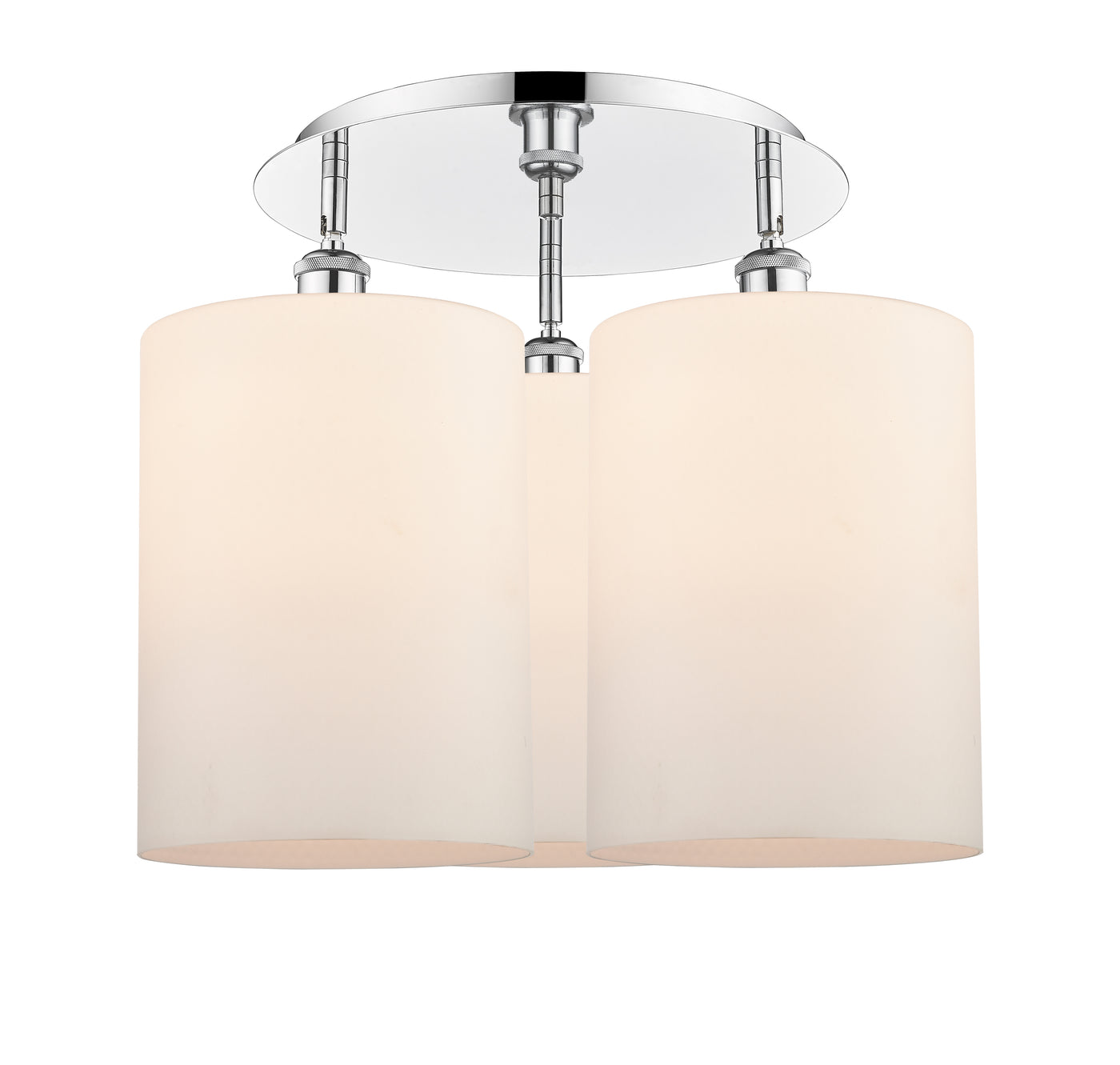 Ballston Semi-Flush Mount Satin Nickel Brass
