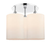 Ballston Semi-Flush Mount Satin Nickel Brass