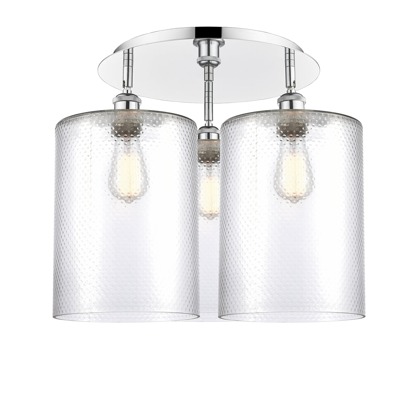 Ballston Semi-Flush Mount Satin Nickel Brass