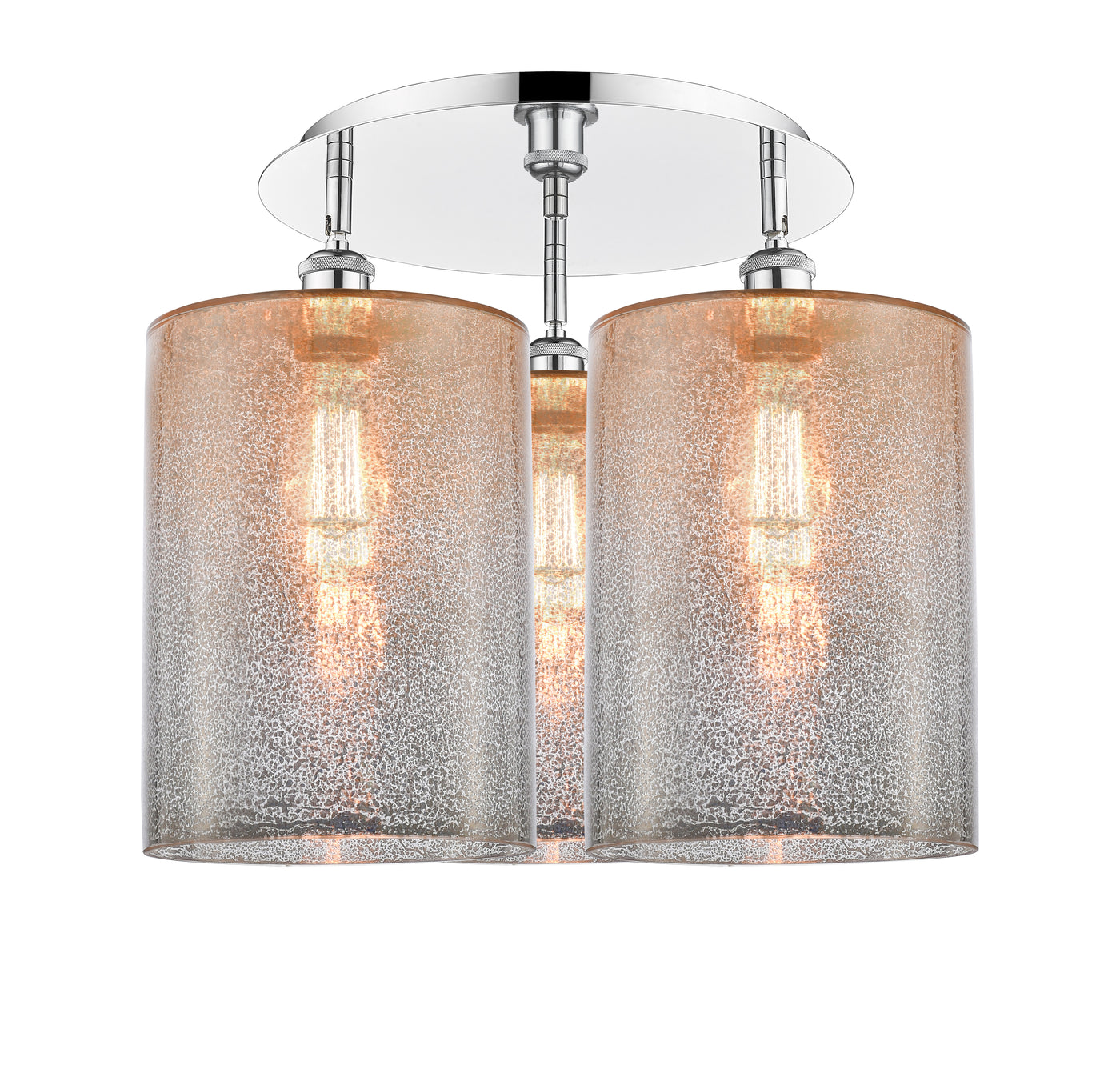 Ballston Semi-Flush Mount Satin Nickel Brass