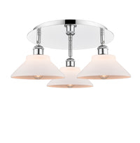 Ballston Semi-Flush Mount Satin Nickel Glass