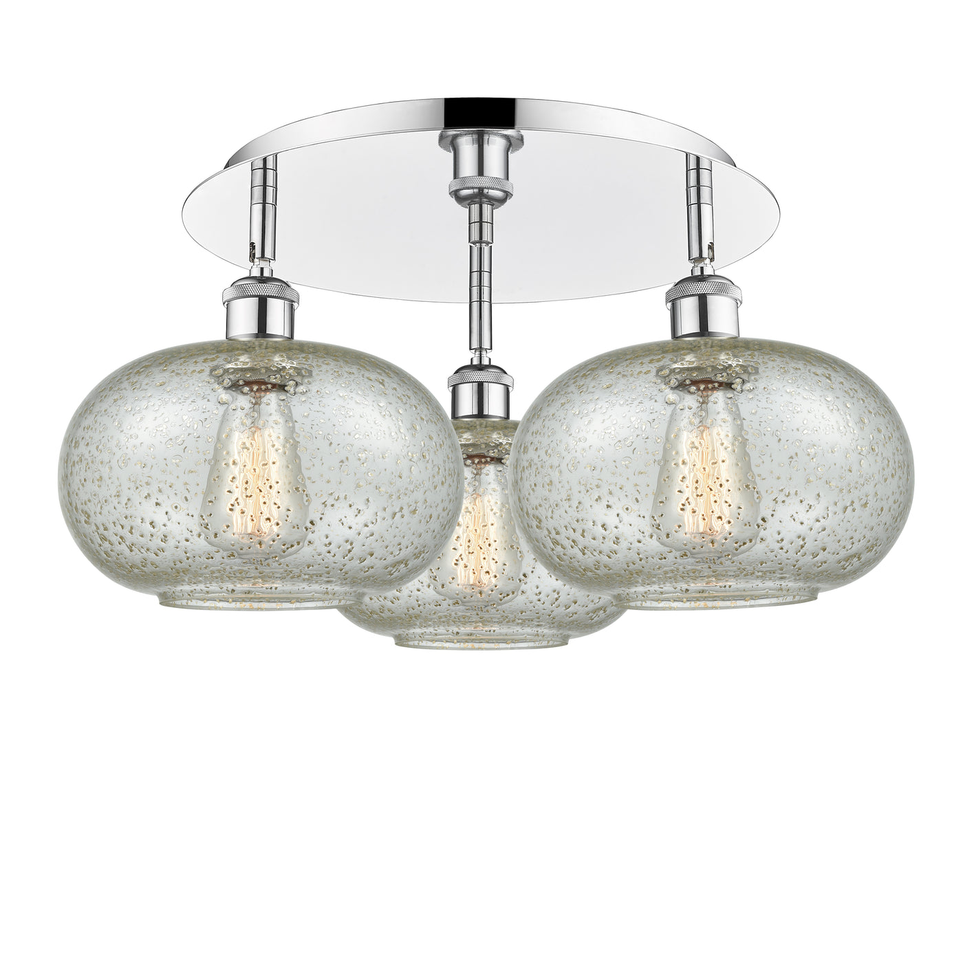 Ballston Semi-Flush Mount Satin Nickel