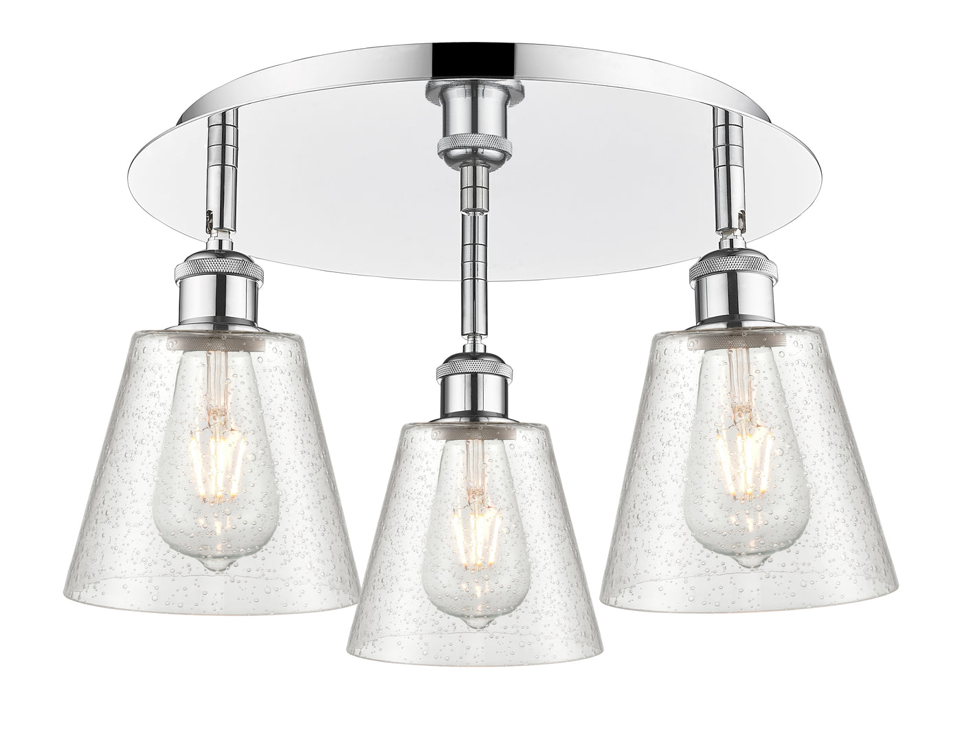 Ballston Semi-Flush Mount Satin Nickel
