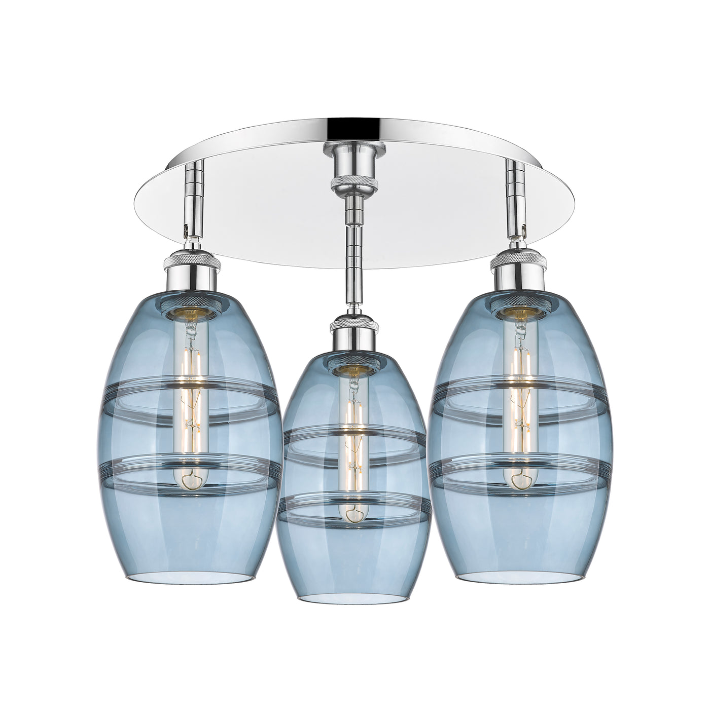 Ballston Semi-Flush Mount Satin Nickel