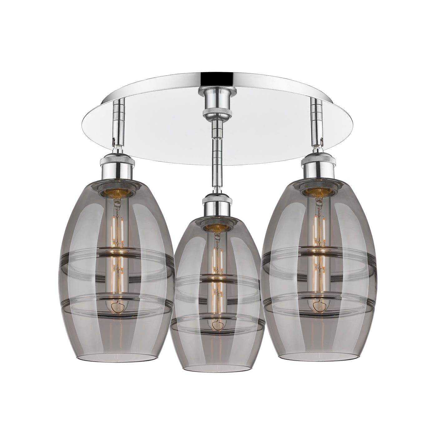 Ballston Semi-Flush Mount Satin Nickel