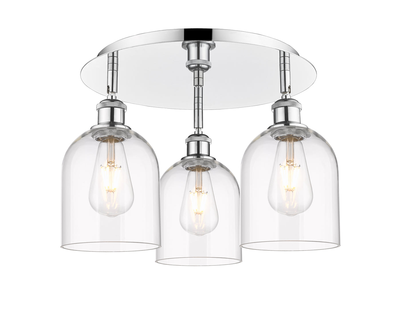 Ballston Semi-Flush Mount Satin Nickel