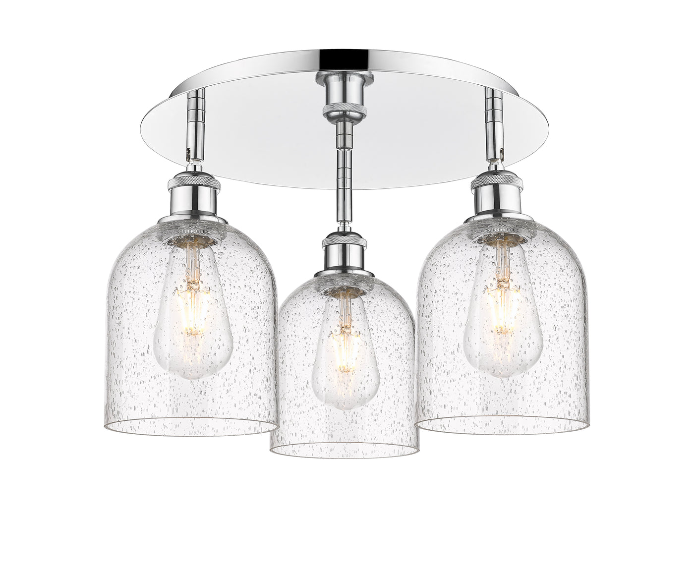 Ballston Semi-Flush Mount Satin Nickel
