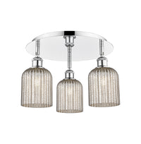 Ballston Semi-Flush Mount Satin Nickel