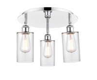 Ballston Semi-Flush Satin Nickel Brass