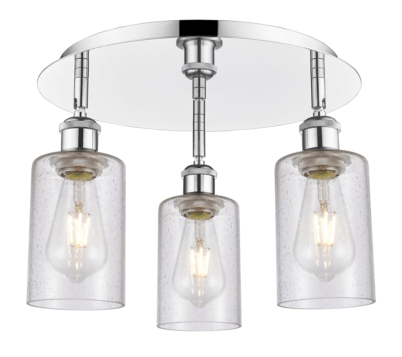 Ballston Semi-Flush Satin Nickel Brass