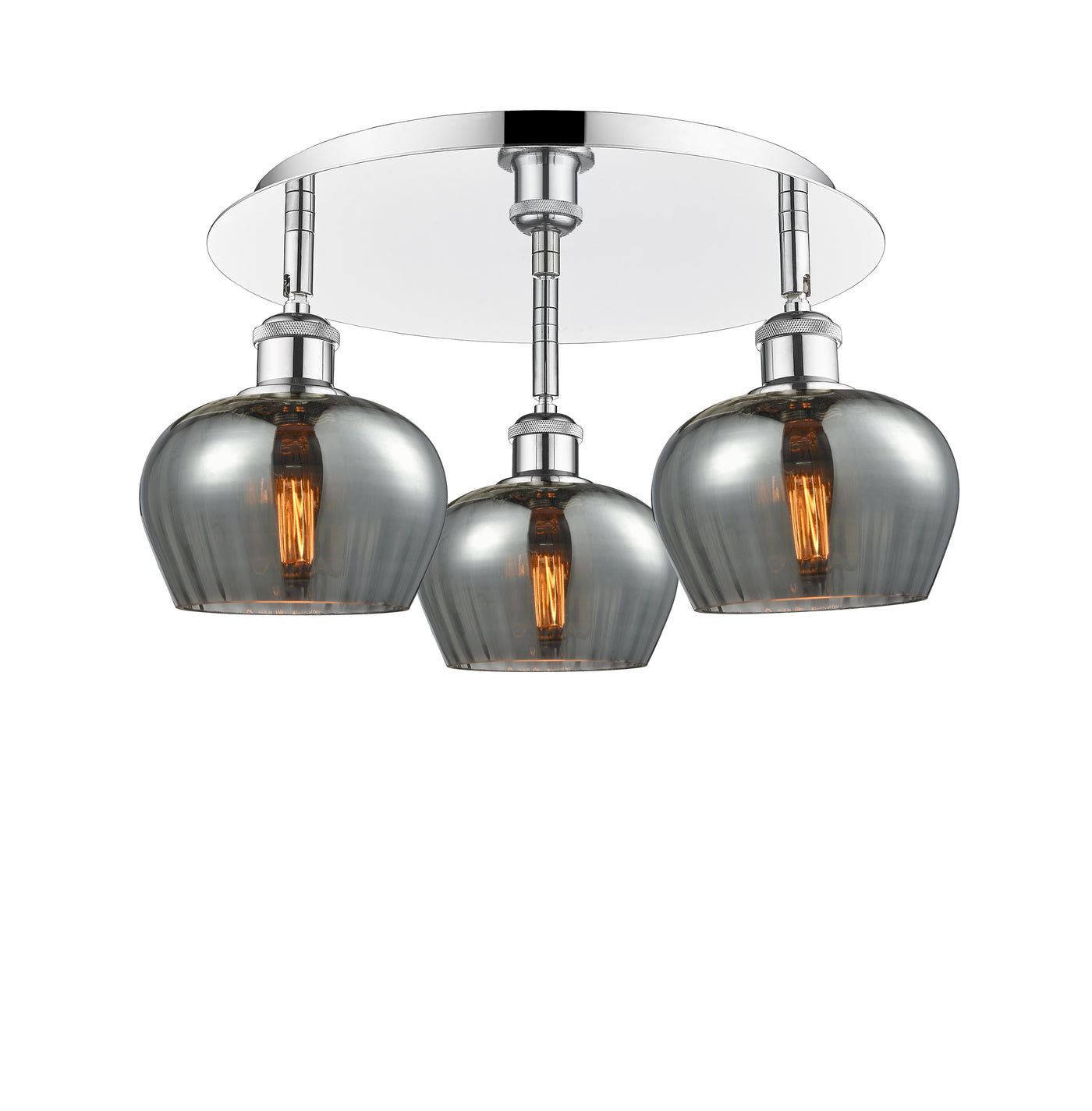 Ballston Semi-Flush Mount Satin Nickel