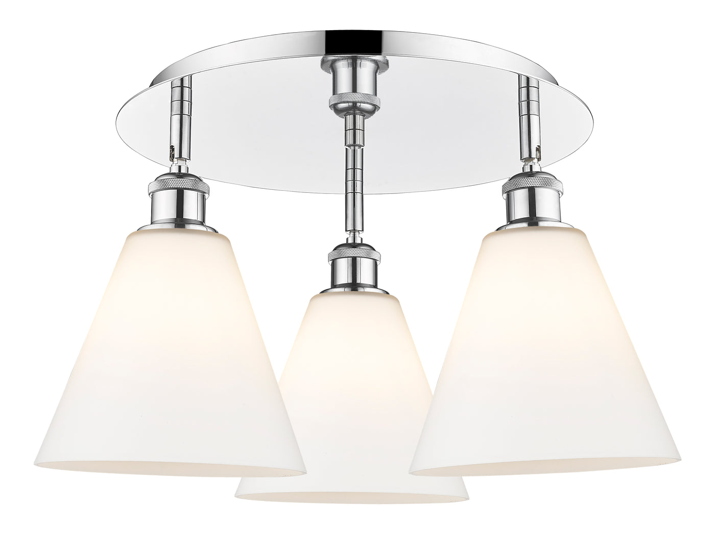 Ballston Semi-Flush Mount Satin Nickel Finish