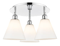 Ballston Semi-Flush Mount Satin Nickel Finish