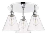 Ballston Semi-Flush Mount Satin Nickel Finish