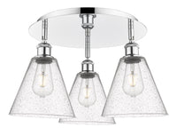 Ballston Semi-Flush Mount Satin Nickel Finish