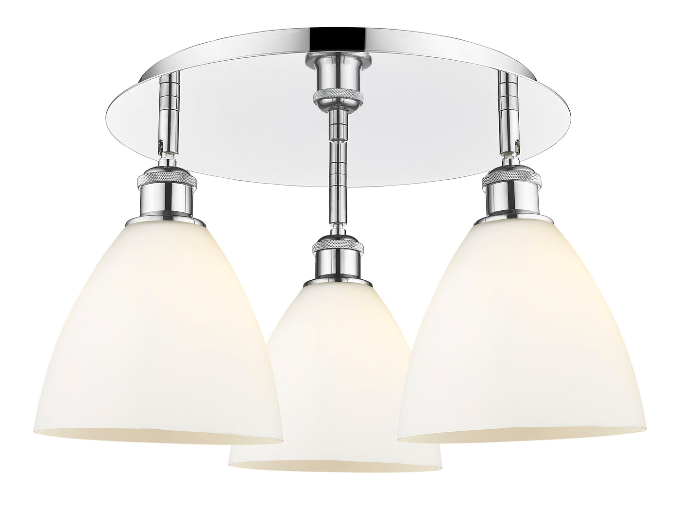 Ballston Semi-Flush Mount Satin Nickel