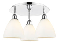 Ballston Semi-Flush Mount Satin Nickel