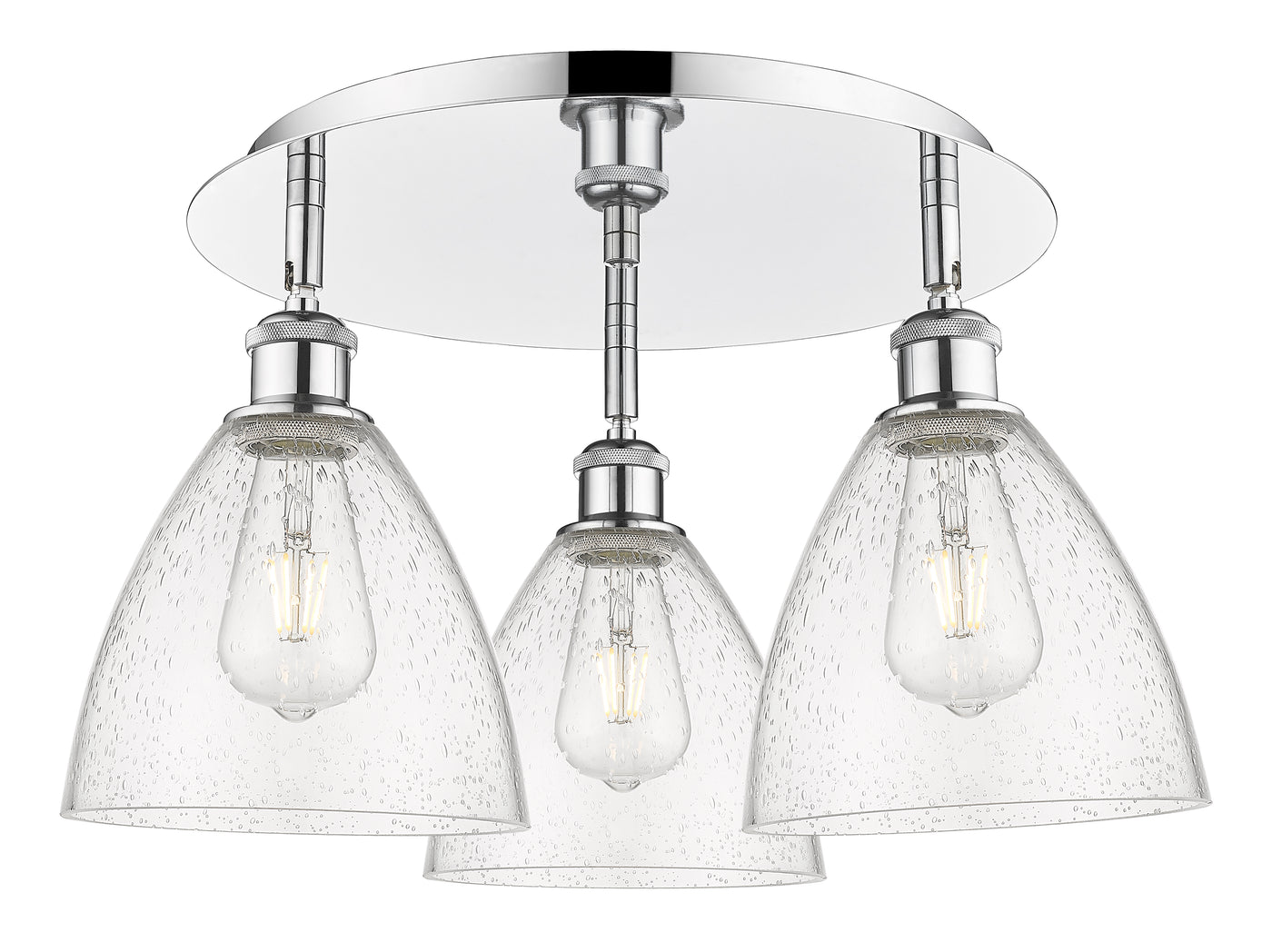 Ballston Semi-Flush Mount Satin Nickel
