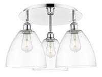 Ballston Semi-Flush Mount Satin Nickel Brass