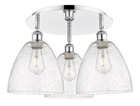 Ballston Semi-Flush Mount Satin Nickel Brass