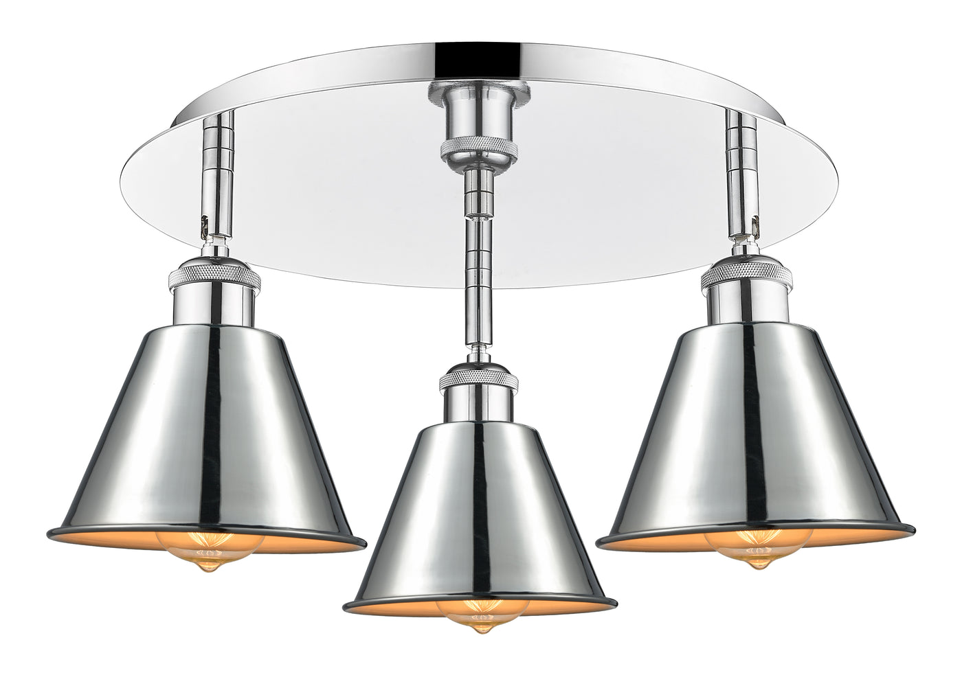 Ballston Semi-Flush Mount Satin Nickel