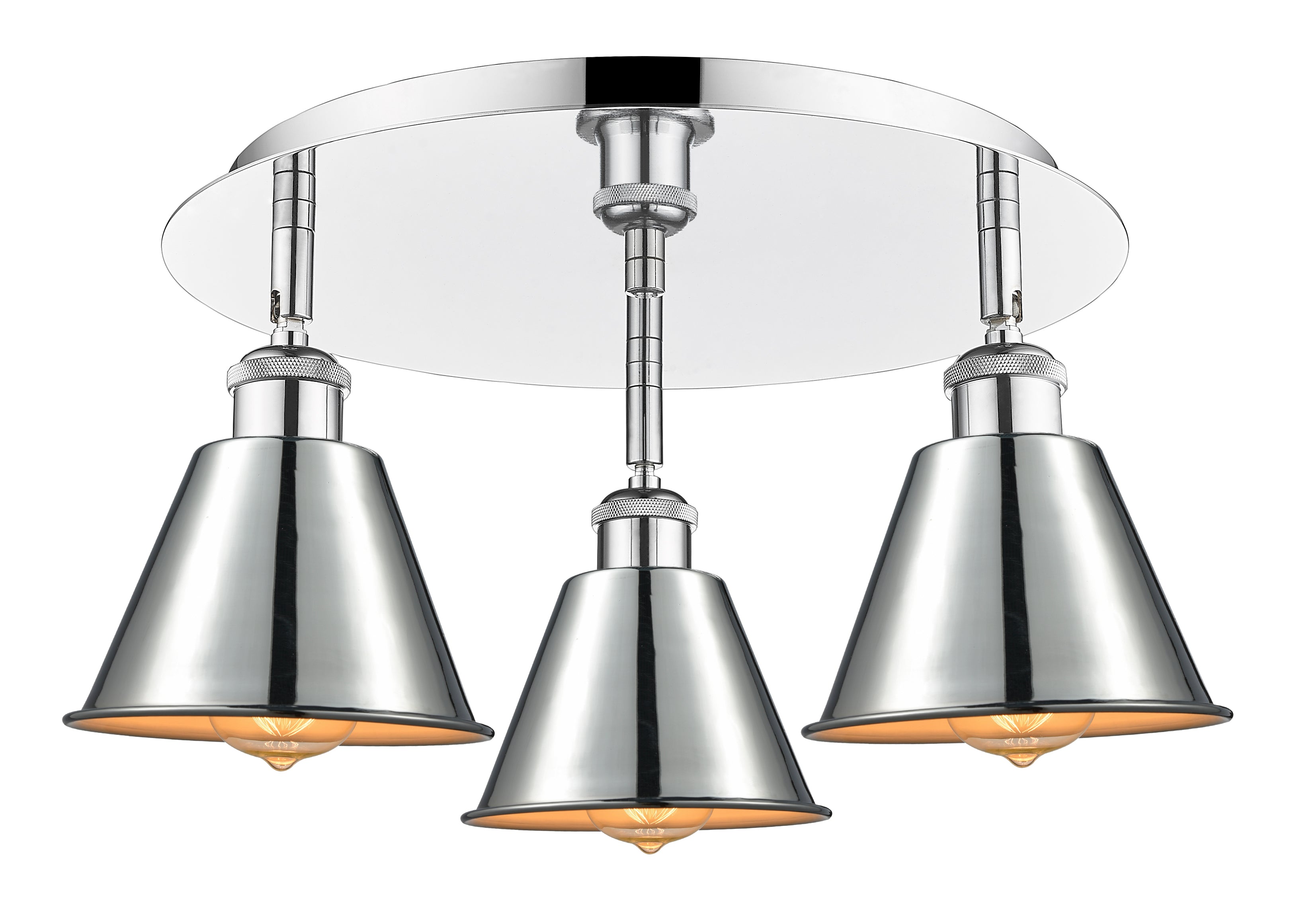 Ballston Semi-Flush Mount Satin Nickel