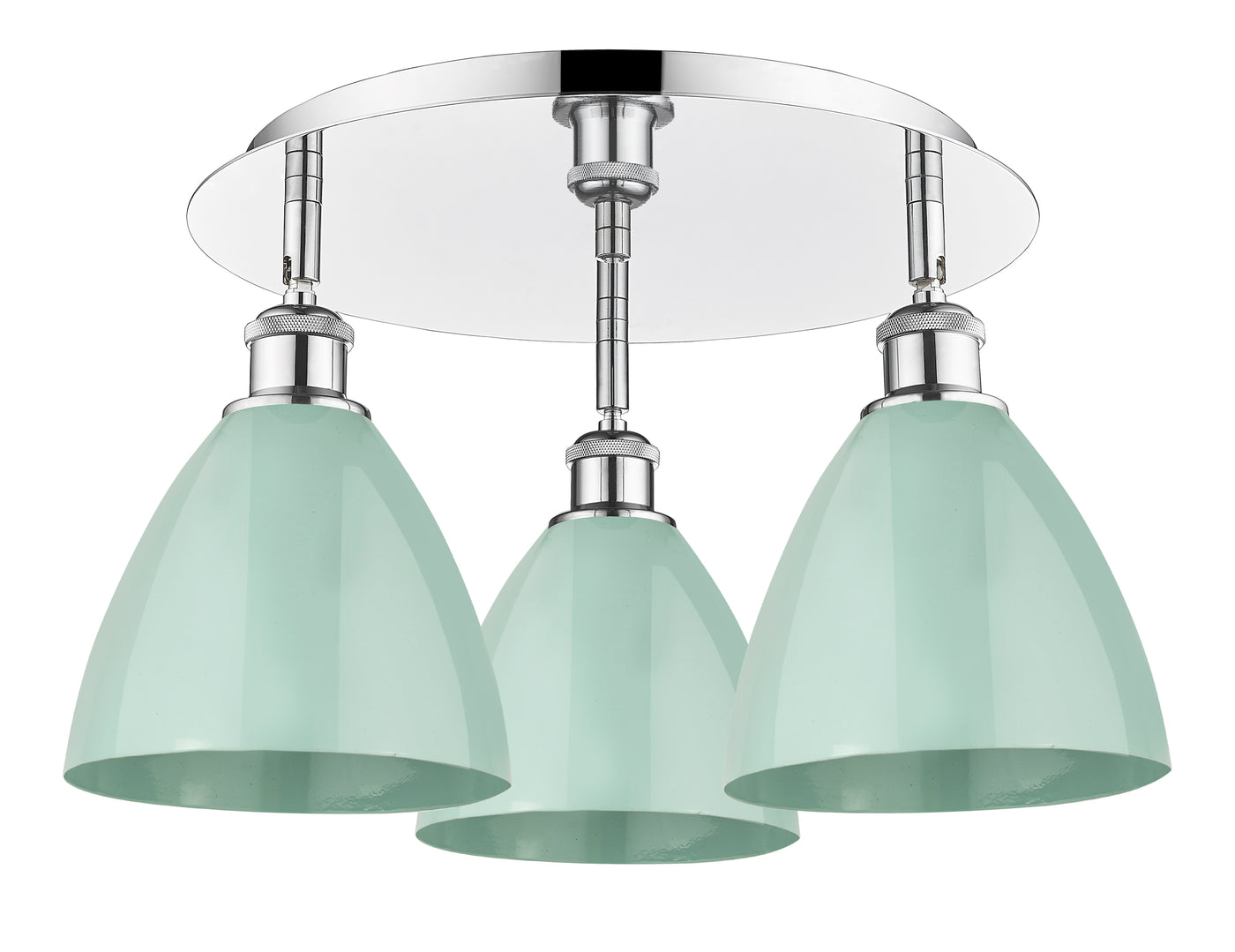 Ballston Semi-Flush Mount Satin Nickel
