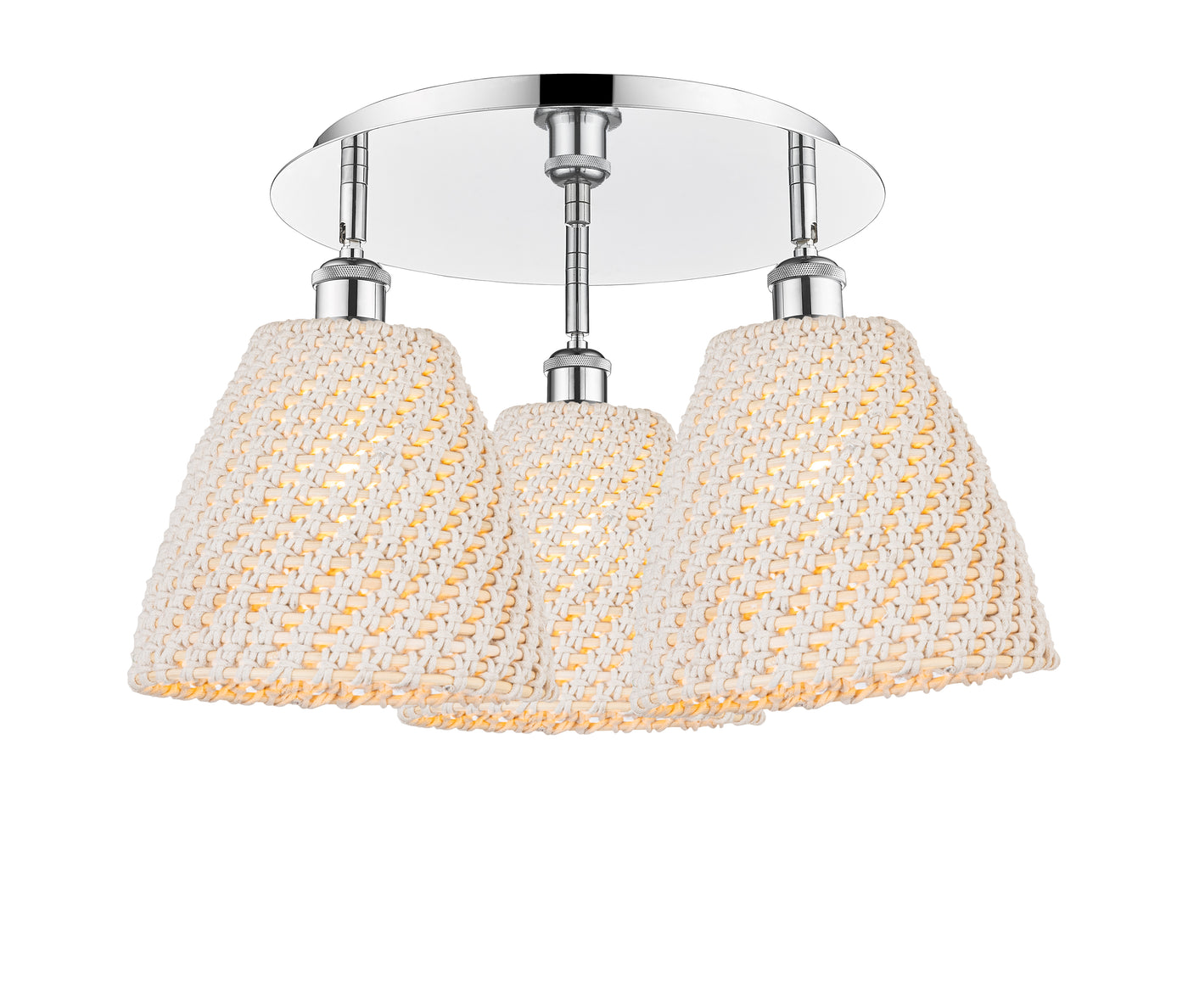 Ballston Semi-Flush Mount Satin Nickel