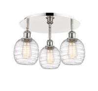 Ballston Semi-Flush Mount Satin Nickel Glass