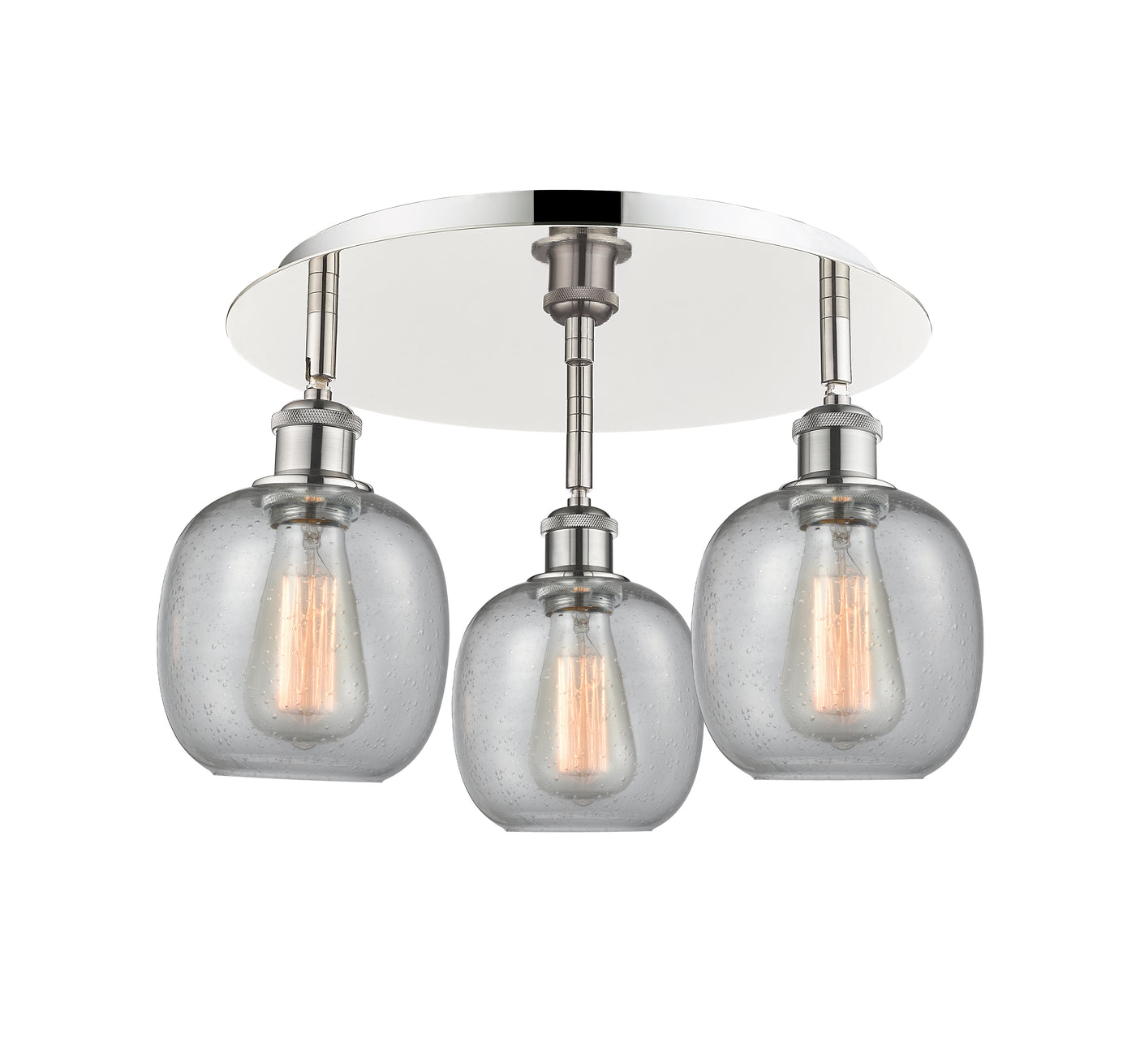 Ballston Semi-Flush Mount Satin Nickel