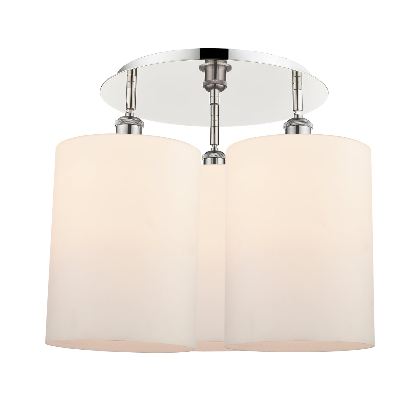 Ballston Semi-Flush Mount Satin Nickel Brass
