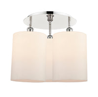 Ballston Semi-Flush Mount Satin Nickel Brass